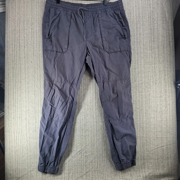No Boundaries Pants Mens Large 36-38 Gray Jogger Drawstring Casual Elastic Waist - Picture 1 of 5